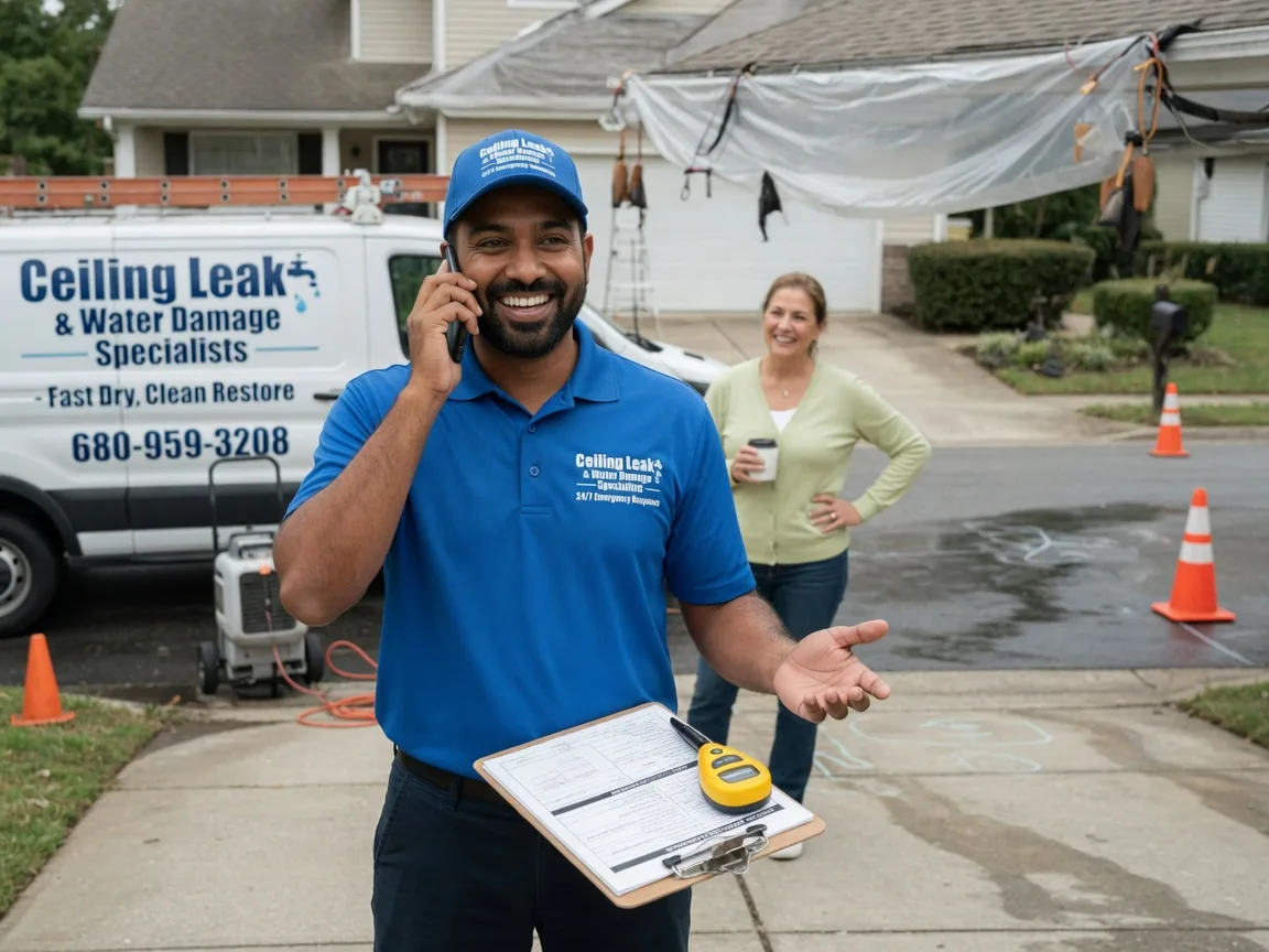 Ceiling Leak Cleanup Schererville, IN FAQs